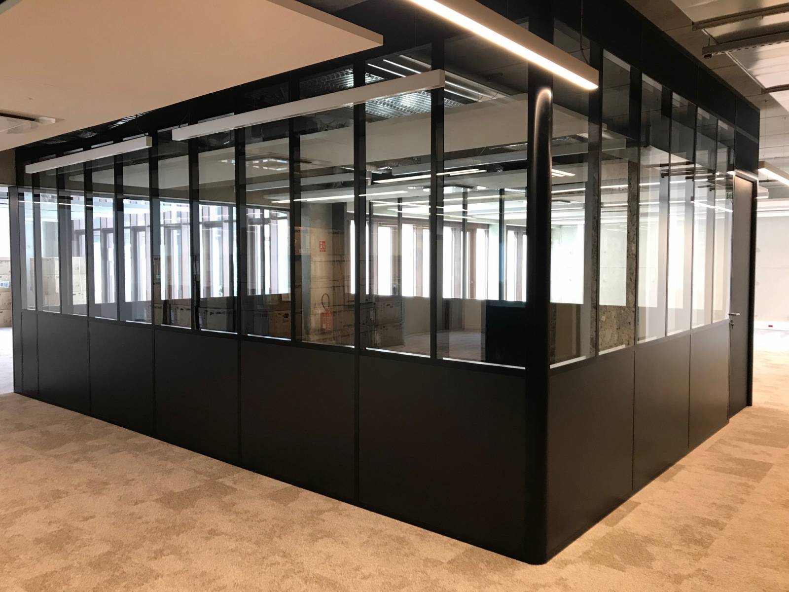 Cloison vitrée atelier